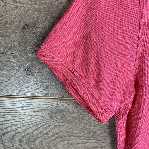 Members Mark Polo Golf Mens Large Coral Cotton Polyester blend 2 Button Pullover - Picture 3 of 9